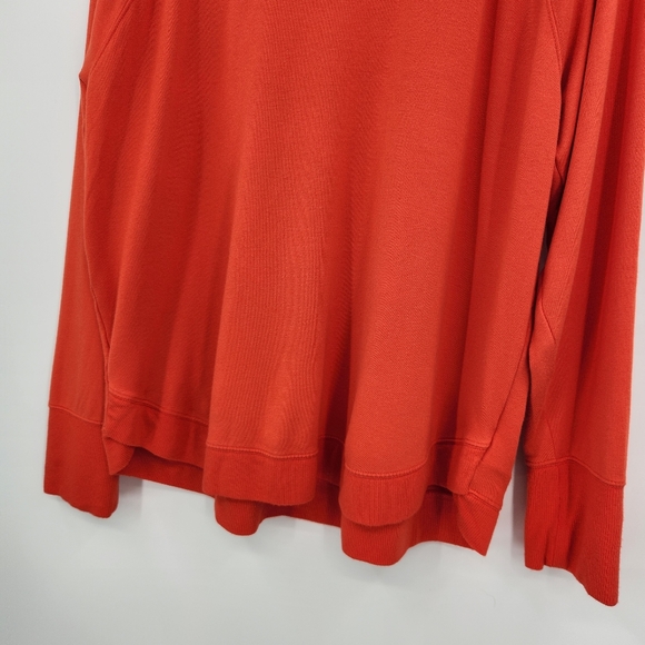 Athleta Mindset Sweatshirt Womens Size XL Orange Pullover Athletic - Picture 3 of 7